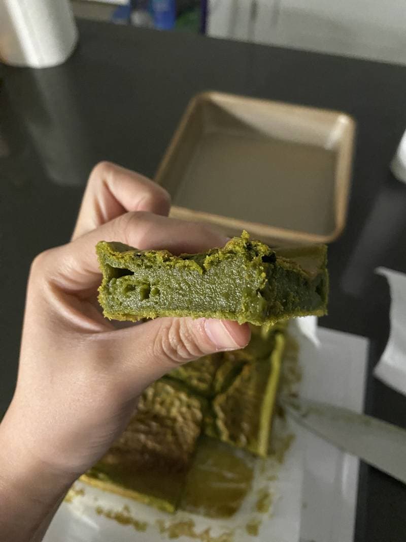 Brochi: Matcha Mochi Brownies 
