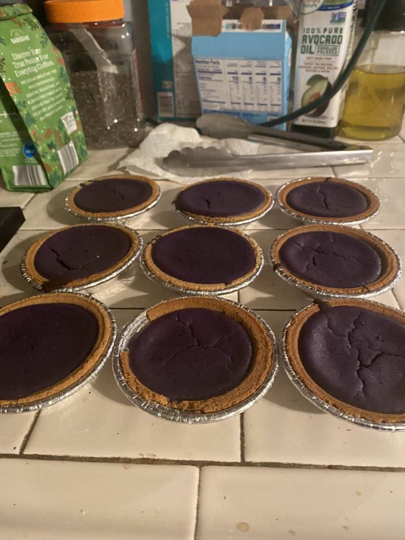 Ube pt 2: Mini Ube Cheesecakes